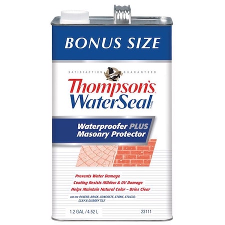 Thompsons Thompson's WaterSeal Waterproofer Plus Masonry Protector Clear Masonry Waterproof Sealer 1.2 gal TH.023111-03